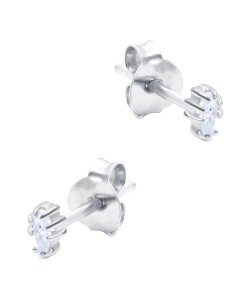 Beautiful CZ Crystal Silver Stud Earring STS-6238